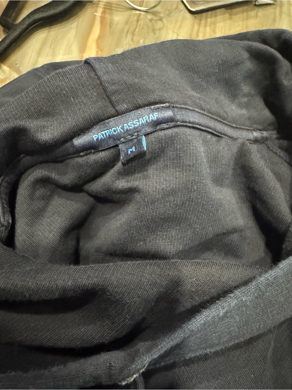 Patrick Assaraf - Navy Pullover Hoodie - Picture 5 of 6
